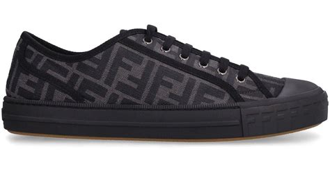 mens black fendi shoes|Fendi black sneakers women's.